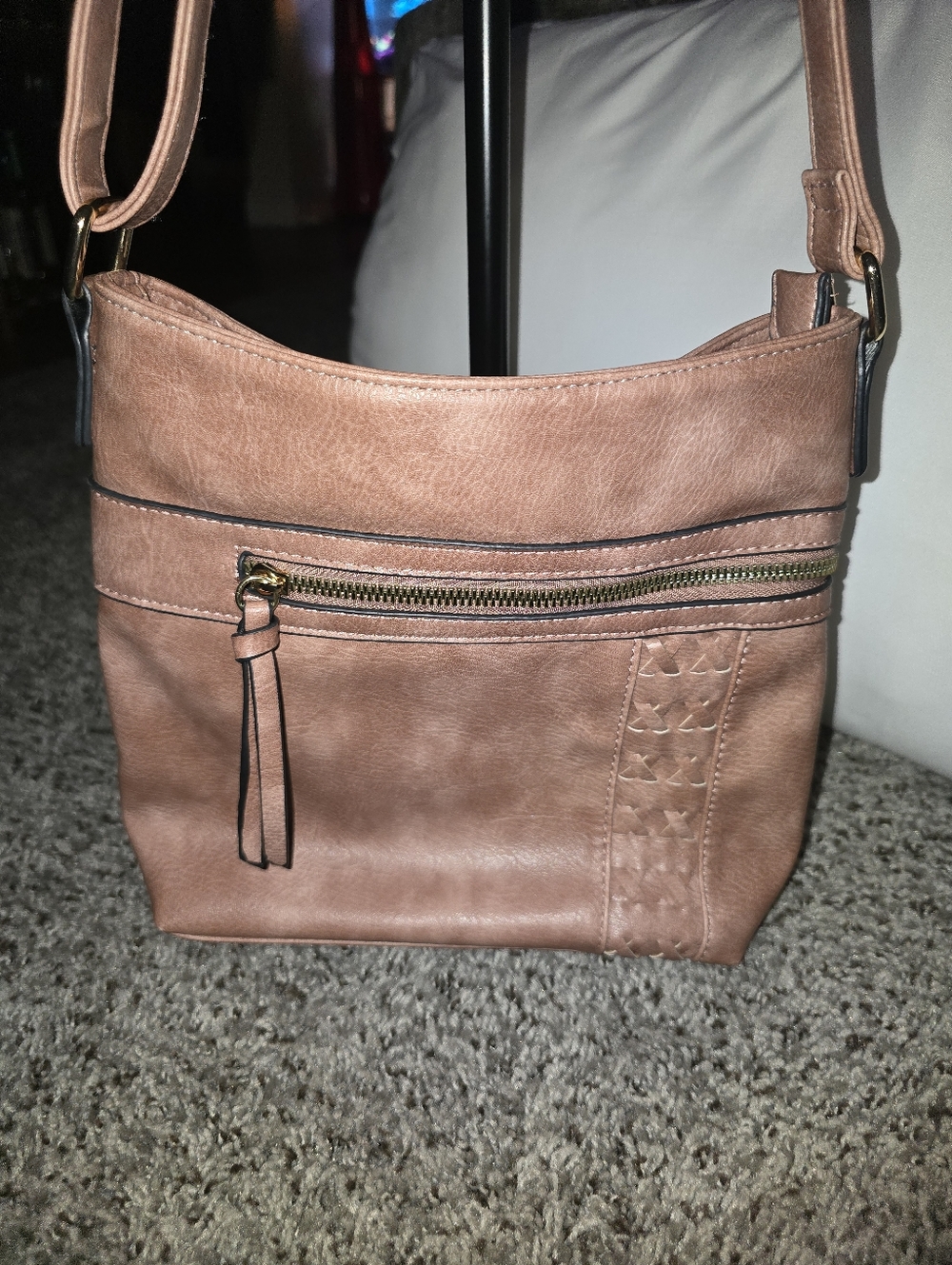 Women’s Crossbody Bag in Dusty Rose